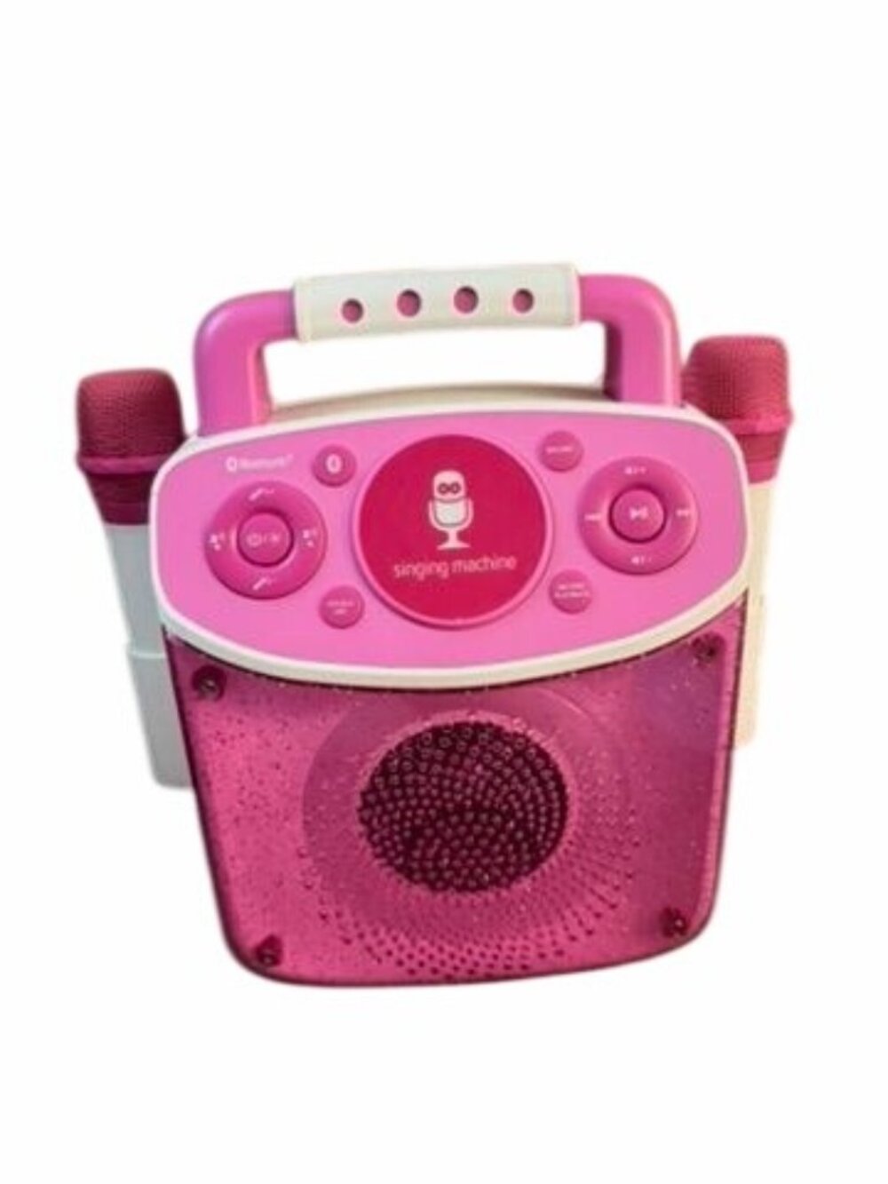 Singing Machine Kids Bluetooth Karaoke System With Two Microphones & LED Lights